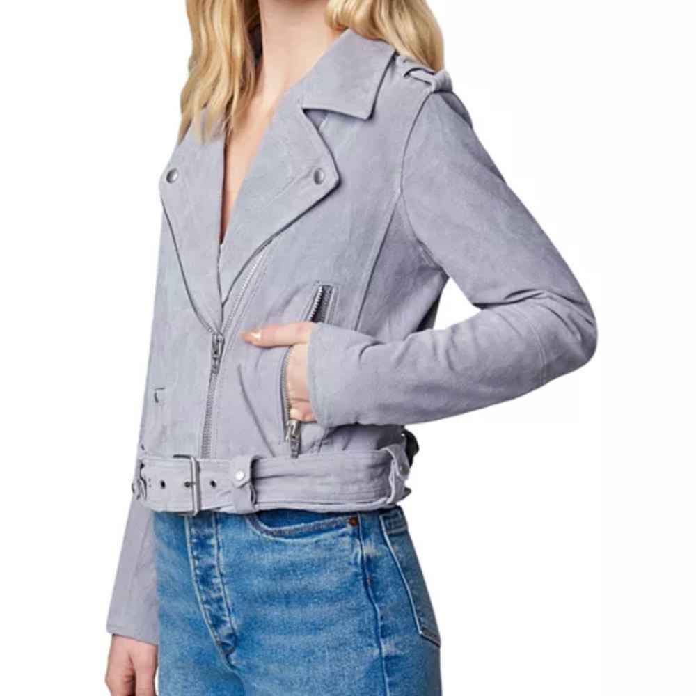 Blank NYC Women’s Gray Suede Jacker Size Sm NWT! - Picture 2 of 11